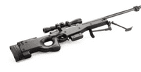 -10% Die-Cast Metal 1:4 Scale Model Gun (Type: L96 Black)