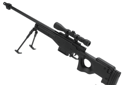 -10% Die-Cast Metal 1:4 Scale Model Gun (Type: L96 Black)