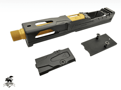 -10%! Pro-Arms (CREAKOTE Grey/Gold) CNC Killer Style Slide Set Umarex / VFC Glock 19 / 19X / G45
