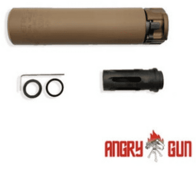 -15% Angry Gun SOCOM416 DUMMY SILENCER - (Flat Dark Earth)