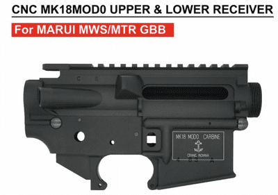 -15%! ANGRY GUN TOKYO MARUI MWS body RECEIVER SET (COLT MK18 MOD 0, CNC ALUMINUM)