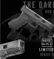 -20% King Arms Custom II Pistol G17 KA17 GBB Pistol (Black + Grey slide) [KA-PG-21]