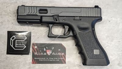 -20% King Arms Custom II Pistol G17 KA17 GBB Pistol (Black + Grey slide) [KA-PG-21]