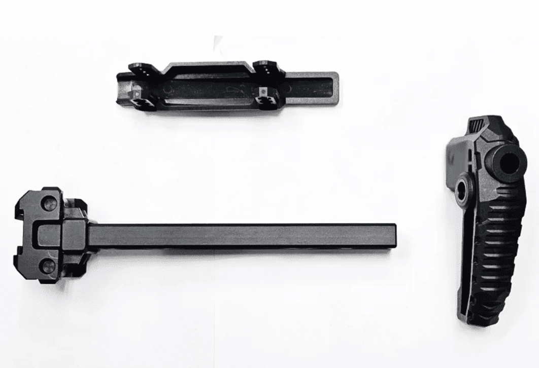 MadDog Dual Folding Buttstock W/ Cheek Riser For M1913 M4 / MCX Adapter ...