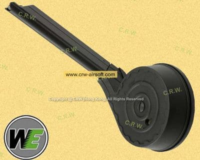 50rd Drum Magazine for P08 GBB Series (Black)  by WE