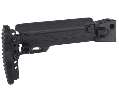 5KU KPYK Folding Telescopic Buttstock w/ Cheek Riser for Marui AKM GBB ( GBTMAK007BK )