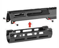 5KU TM MP5 NGRS / VFC MP5 GBB Monolithic M-Lok Rail Handguard(5KU-393M)