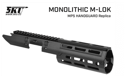 5KU TM MP5 NGRS / VFC MP5 GBB Monolithic M-Lok Rail Handguard(5KU-393M)