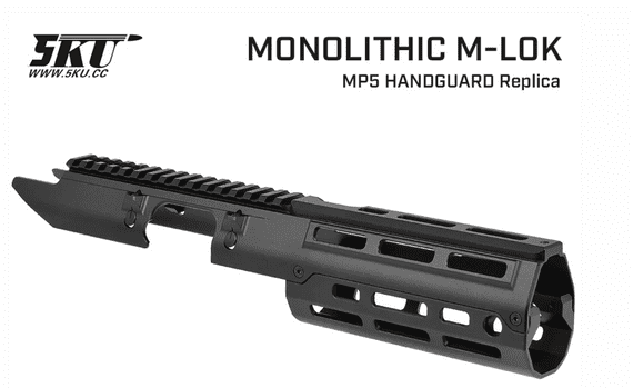 5KU TM MP5 NGRS / VFC MP5 GBB Monolithic M-Lok Rail Handguard(5KU-393M)
