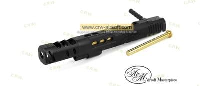 Airsoft Masterpiece Black STI DVC Open Slide for Hi-CAPA