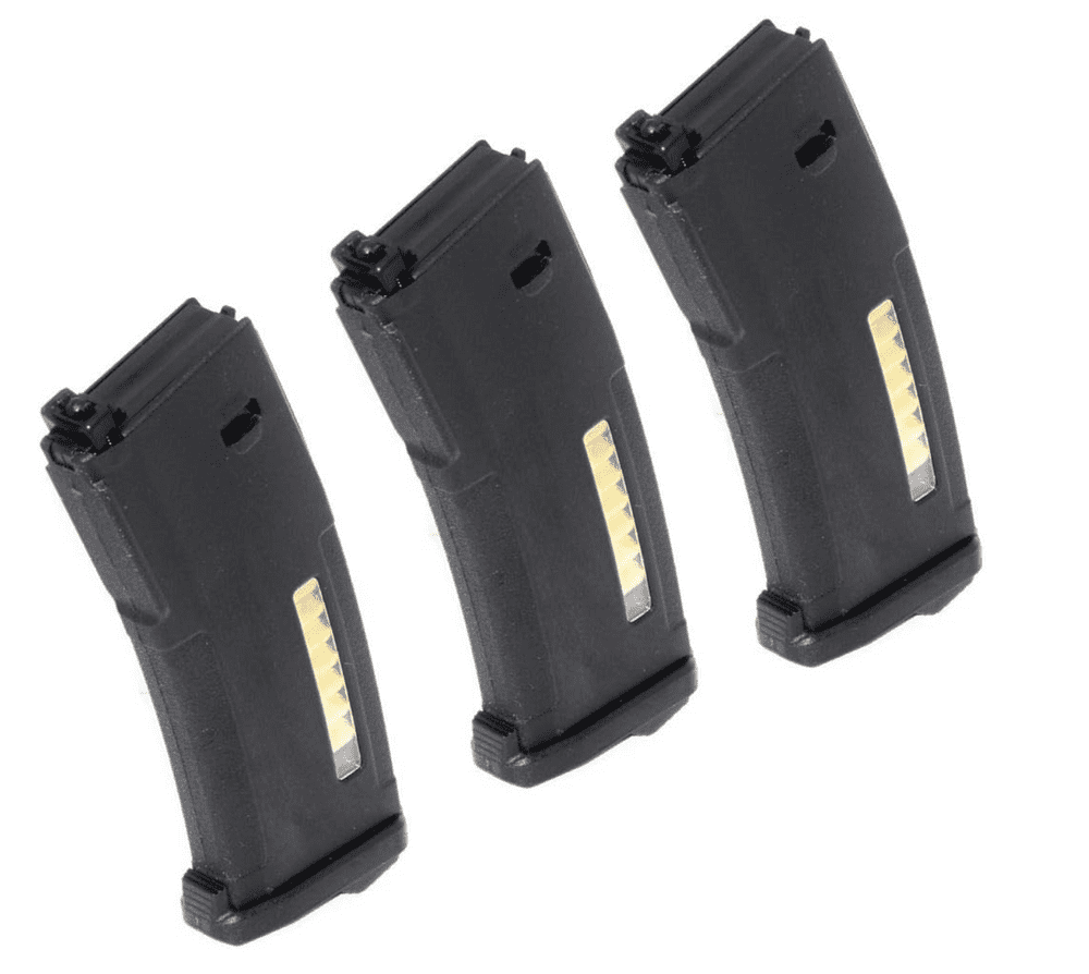 Airsoft PTS 3pcs EPM 120rd Enhanced Polymer Magazine For Systema PTW M4 ...