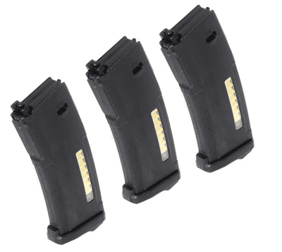 Airsoft PTS 3pcs EPM 120rd Enhanced Polymer Magazine For Systema PTW M4 M16 Series