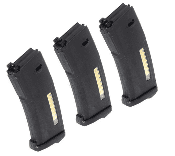 Airsoft PTS 3pcs EPM 120rd Enhanced Polymer Magazine For Systema PTW M4 M16 Series