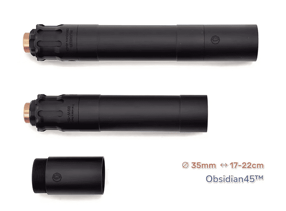 AKATSUKI Rugged Obsidian  45 Modular Suppressor