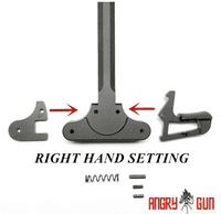 Angry Gun HK style AMBI Charging Handle for Marui MWS M4 GBB only (Black)