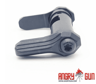 Angry Gun KAC Style Steel Ambi Selector for Marui M4 GBB MWS Version.(Black)