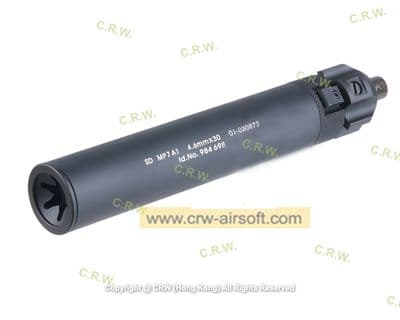 Angry Gun Power Up Silencer for KSC/KWA/Umarex MP7 SMG (Black)
