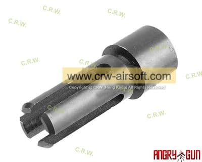 Angry Gun Steel KRISS VECTOR Flash Hider for Using MP7 QD Silencer (16mm CW)