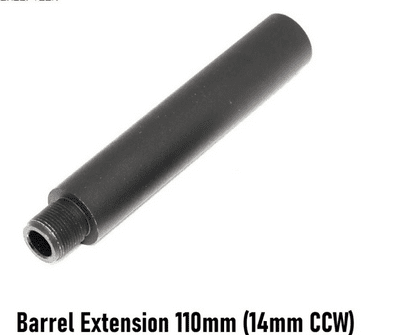 APS Barrel Extension 110mm (14mm CCW)