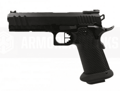 AW Custom™ HX2033 'Black Ace' Hi-Capa GBB Airsoft Pistol ( All Black )