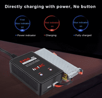 Balance Battery Charger HotRc E350 LiPo (UK format plug) 2-3S for AEG Lipo batteries 25W AC