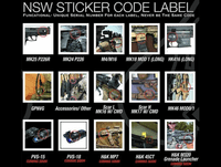 Blackjack Tactical Weapon Code Label For MK24 P226 Model
