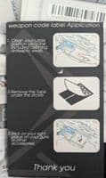Blackjack Tactical Weapon Code Label For MK24 P226 Model