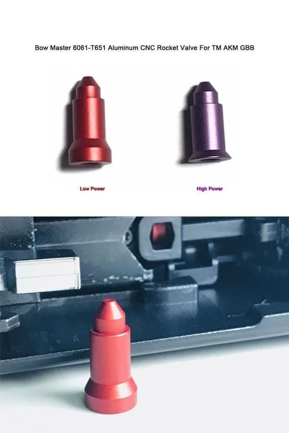 Bow Master CNC Rocket Valve For Marui TM AKM GBB Series ( Low / High Power )