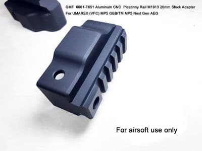 Bow Master x GMF Picatinny Rail M1913 20mm Stock Adapter for UMAREX / VFC MP5A5 GBB & Marui TM MP5A5