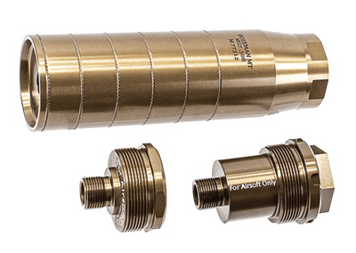 C&C Rex MG7 Style Dummy Silencer / Barrel Extension / Tracer Adapter For Airsoft ( 2 End Cap )