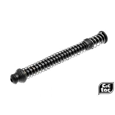 C&C S Style Steel QDQ Duel-Rate Recoil Spring Guide Rod Kit for TM G17 ( 80%/150% ) ( Black )