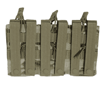 Condor Outdoor MOLLE Triple Open Top M4 Mag Pouch (Multicam)