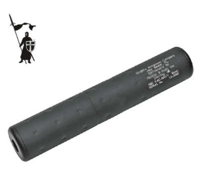 CRUSADER MP5 KAC Silencer / Barrel Extension Dummy 14mm CCW Black