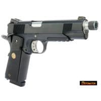 Detonator (Marui M1911 MEU) Storm lake 14mm CW threaded outer barrel Silver