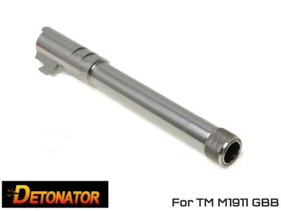 Detonator (Marui M1911 MEU) Storm lake 14mm CW threaded outer barrel Silver