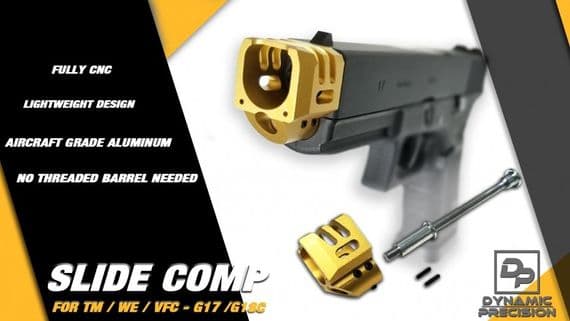 DP Dynamic Precision Slide Comp Type A (For Marui / WE / VFC) G17/G18C (Gold)