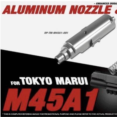 DYNAMIC PRECISION Aluminium Nozzle - for Marui M45A1 GBB Airsoft