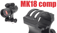 Element Wilco Scope Mount MK18 30mm Mount M2 m3 Dot Scopes Black EX035
