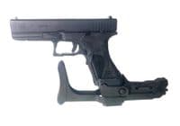 Elfin Knights Project Fit M93R stock on Tokyo Marui GBB G17 Electric G18C Exclusive Stock Adapter