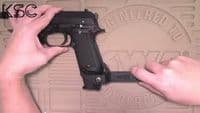 Elfin Knights Project Fit M93R stock on Tokyo Marui GBB G17 Electric G18C Exclusive Stock Adapter