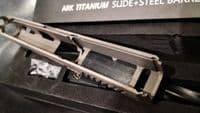 EMG Strike Industries ARK Titanium Slide , Steel Barrel, Polymer 80 frame set for TM G17 Gen3