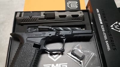 EMG Strike Industries ARK Titanium Slide , Steel Barrel, Polymer 80 frame set for TM G17 Gen3
