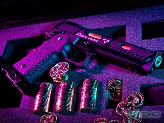 EMG TTI Licensed JW3 2011 Combat Master Gas Blowback Pistol (Black)