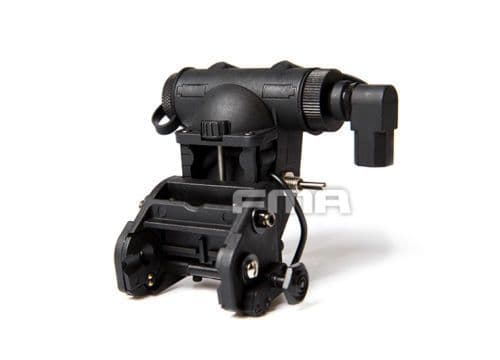 FMA Anvis 9 Aviator's NV Mount With Battery Case Helmet Mount- Dummy Nylon Plastic ( Black )