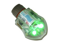 G OP Snail Strobe helmet Light ( Green Flashlight ) OP153