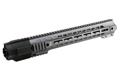 G&P Long Railed Handguard with SAI QD System for TM M4 / M16 AEG/ GBB Rifle (Gray)