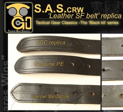 Genuine PE vs TGC replica -SF belt