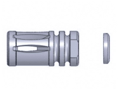 GHK M4 flash hider (+14 CW)