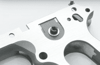 Guarder Aluminium Frame for Marui V10 (Ceramic / Silver Polishing)