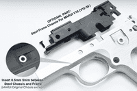Guarder Aluminium Frame for Marui V10 (Ceramic / Silver Polishing)
